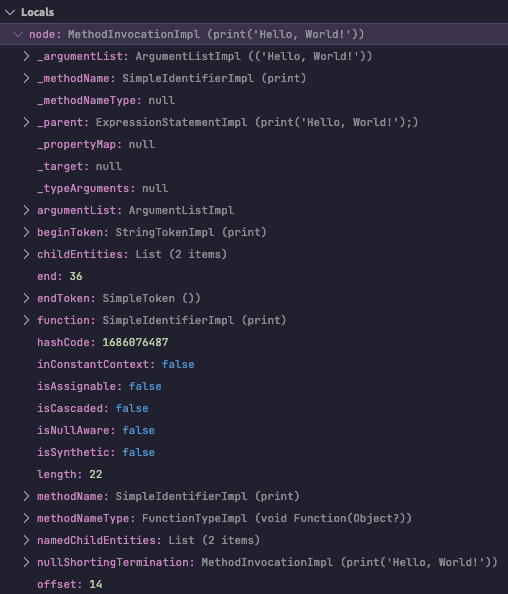 Debug with dart debugger 3